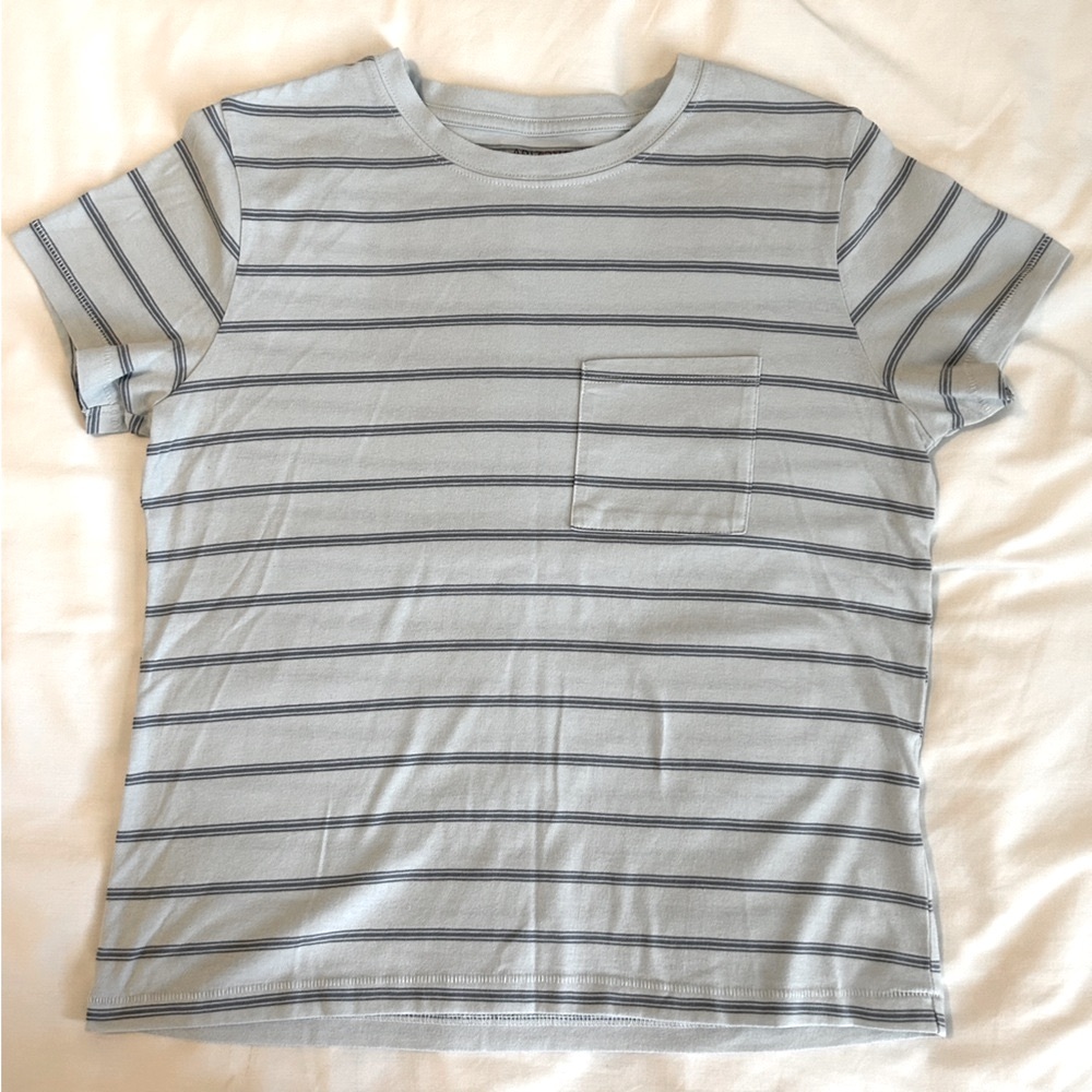 Arizona striped semi-fit pocket tee, small